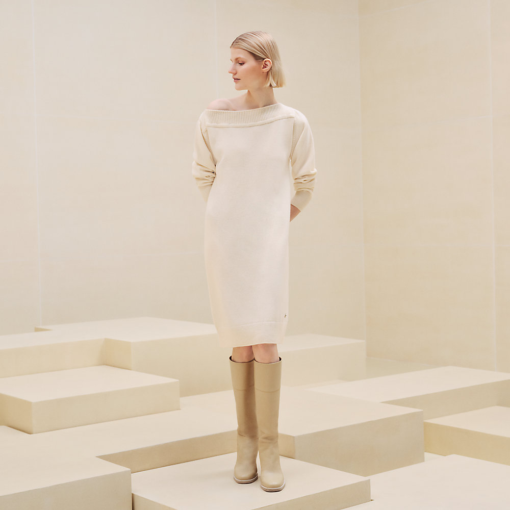 Asymmetric cashmere dress Hermès Australia