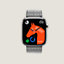 Vue: vue de face, Boîtier Series 10 & Bracelet Apple Watch Hermès Simple Tour 46 mm Toile H