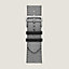 Vista: Vista dell’articolo in piano, Cinturino Apple Watch Hermès Simple Tour 42 mm Toile H
