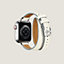 Vista: Vista trasera, Correa Apple Watch Hermès Double Tour 41 mm Attelage