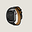 Vista: vista de frente, Correa Apple Watch Hermès Double Tour 41 mm Attelage