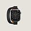 Vista: vista de frente, Correa Apple Watch Hermès Double Tour 41 mm Attelage