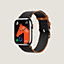 Vista: vista de frente, Correa Apple Watch Hermès Single Tour 45 mm Twill Jump