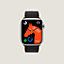 Vista: vista de frente, Correa Apple Watch Hermès Single Tour 45 mm Twill Jump