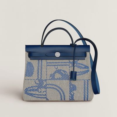 Hermes Herbag Lime Coated Canvas ASC1360