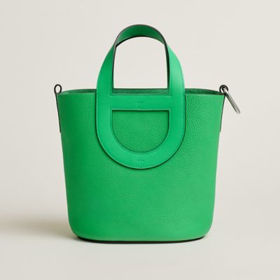 Hermes In-The-Loop 18 Vert Cypress Clemence and Swift Palladium Hardware