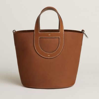 In-the-loop leather tote Hermès Black in Leather - 35780915