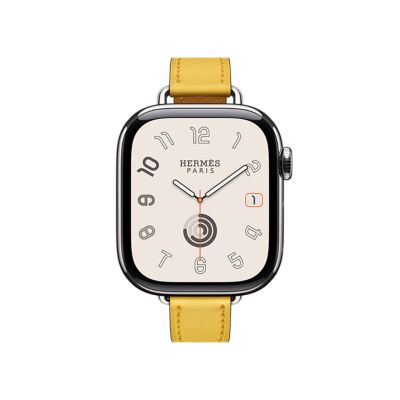 HERMES - 【アリエッティ】Apple Watch  HERMES Apple Watch Hermès - 46mm Gold/Écru Toile H Single Tour - Apple