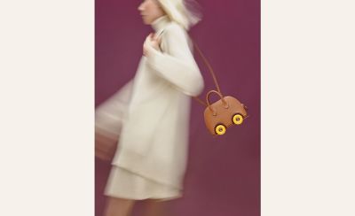 Hermes Limited Edition Mini Bolide 1923 Bag On Wheels in Gold Togo