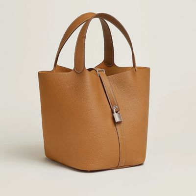 Shop HERMES Picotin Bi-color Leather Logo Totes by なにわのオカン