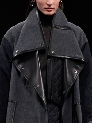 HERMES♡2023awノーカラー カシミヤロングジレ　ベージュ ベージュ系 HERMES(エルメス) ベスト・ジレ(レディース) - 海外