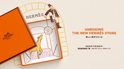 HERMES　エルメス　ツイリー　ベルリンヌ馬車に乗って　シルク　オレンジ　箱