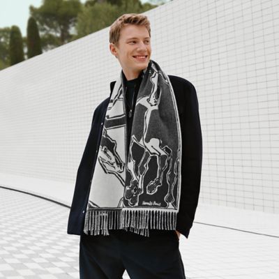 hermes scarf men