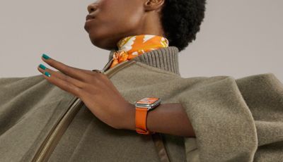 Hermes orange sport band best sale