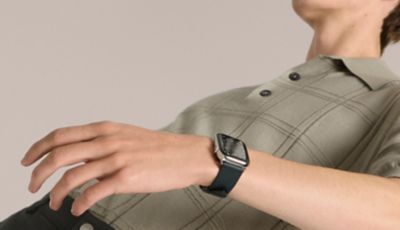 Apple Watch 45mm用 エルメス ヴェール・ルソーレザーストラップ