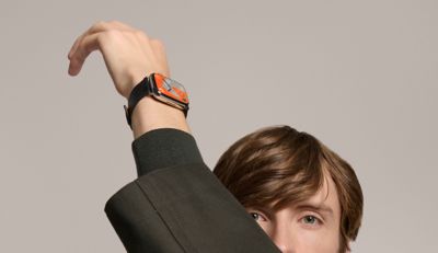 Apple Watch Hermès - 45mm Noir Bridon Single Tour - Apple