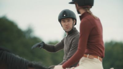 HERMES ポケットチーフ 馬と騎手