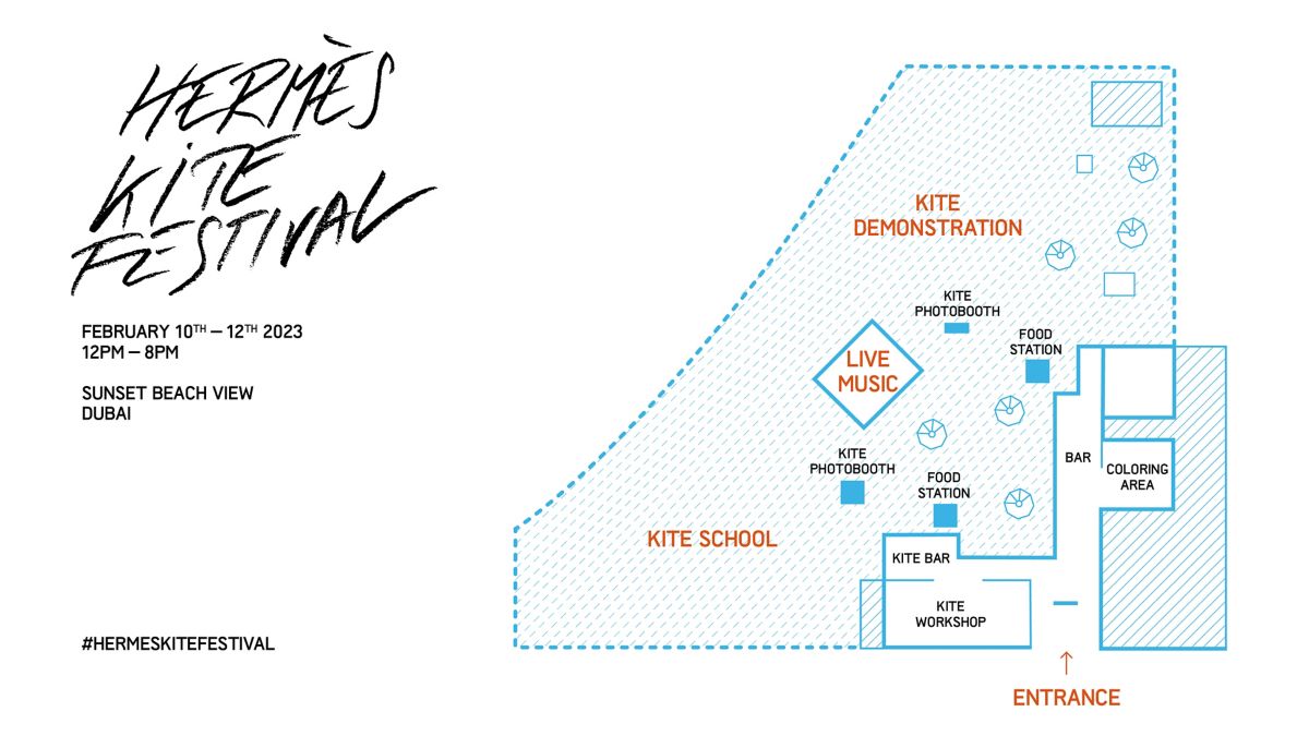 Hermes Kite Festival Dubai Plan Hermès UAE