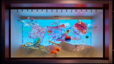 額装　インテリア　エルメス　10月中旬発送 HERMES エルメス ぺーパーウェイト サマルカンド インディゴ