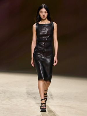 Hermes shop leather dress