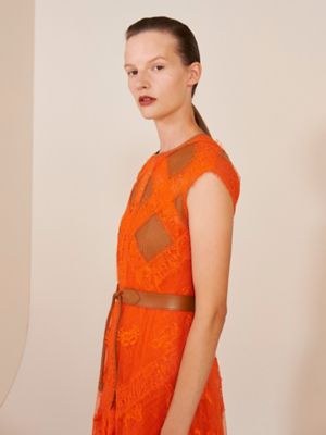 hermes orange dress