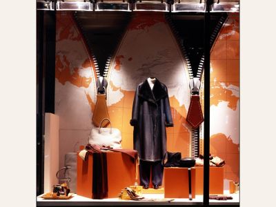 カズ　HERMES オレンジ ジップアップジャケット オレンジ系 HERMES(エルメス) ブルゾン(レディース) - 海外通販