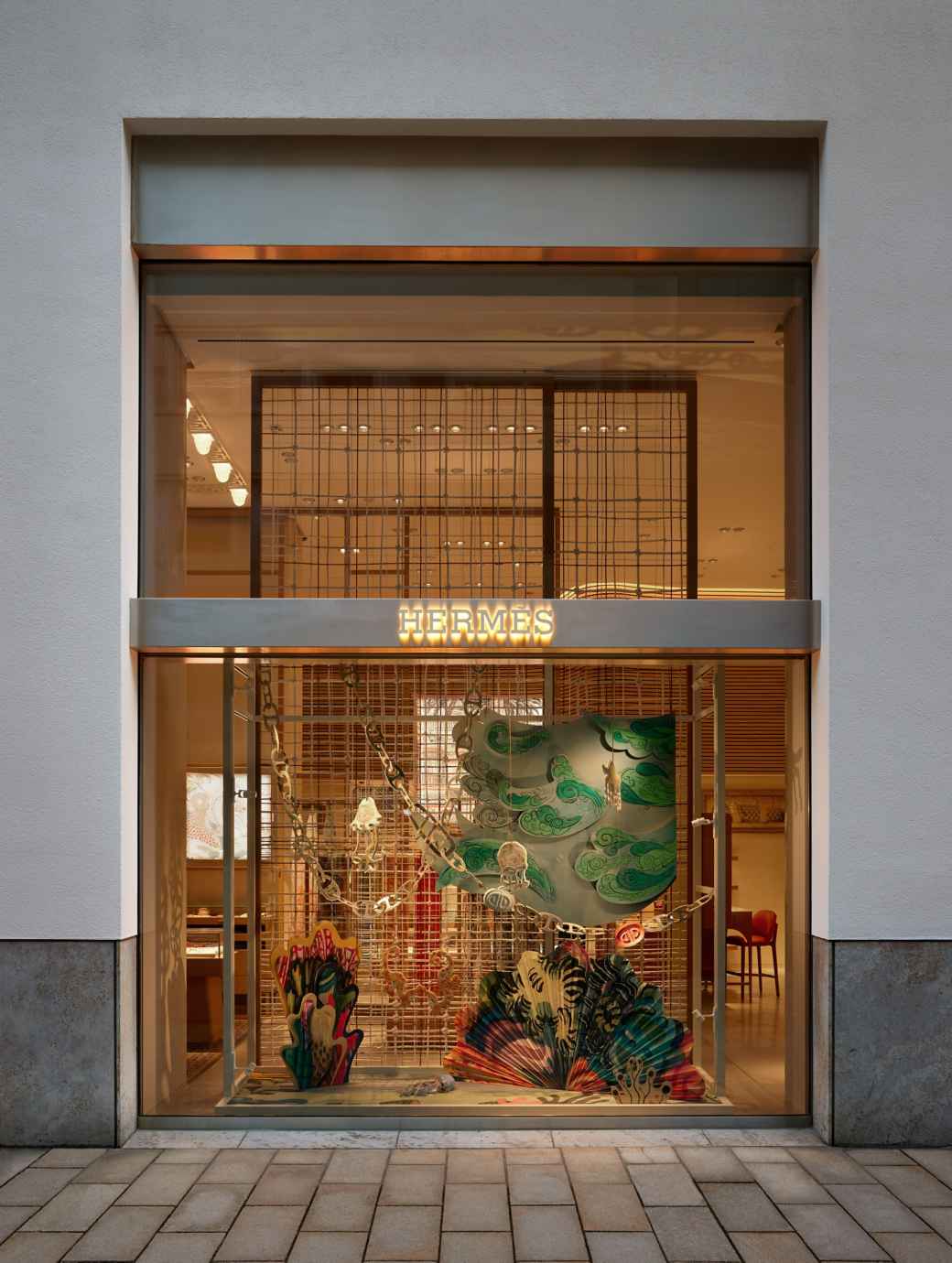 Hermes Storefront Window