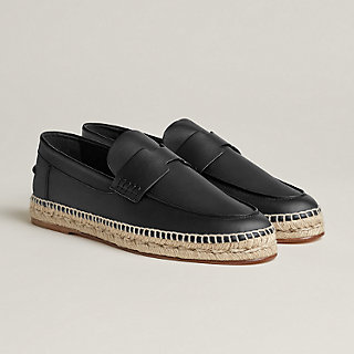 希少 HERMES エルメス エスパドリーユ スエード ネイビー 39 靴 - 靴