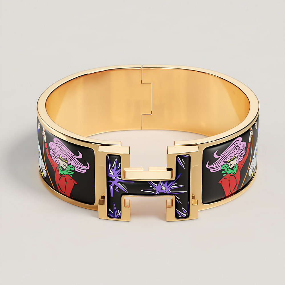 エナメルブレスレット 《クリック・クラックH/野生馬II》 | Hermès  