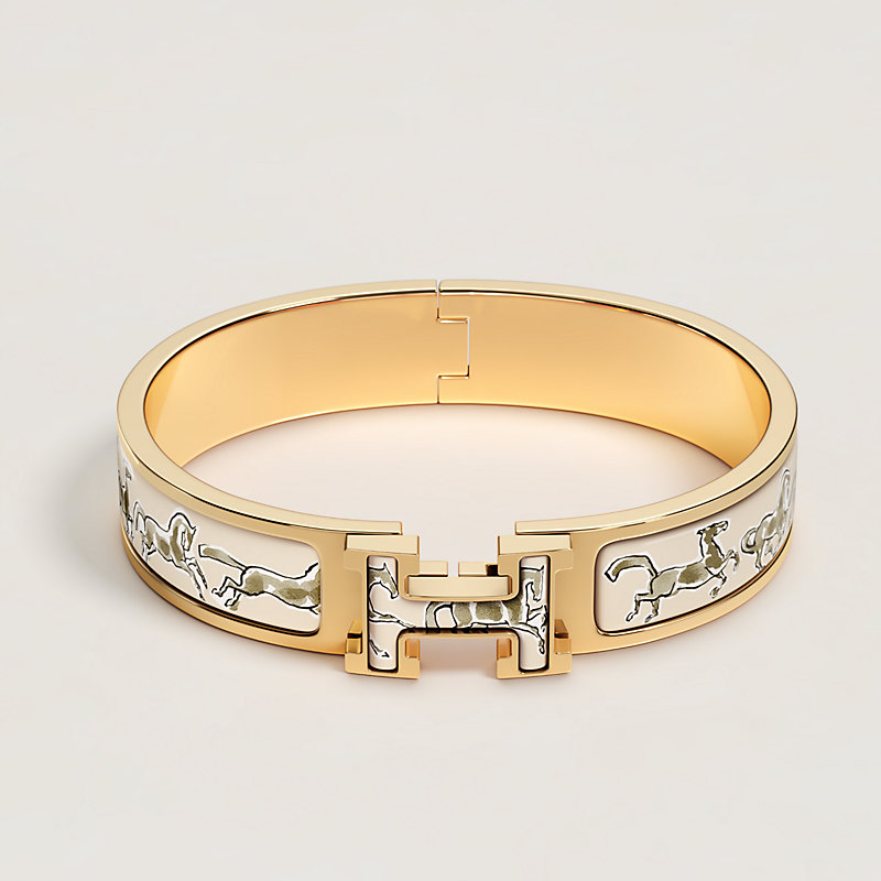 エナメルブレスレット 《クリックH/自由な馬》 | Hermès - エルメス 