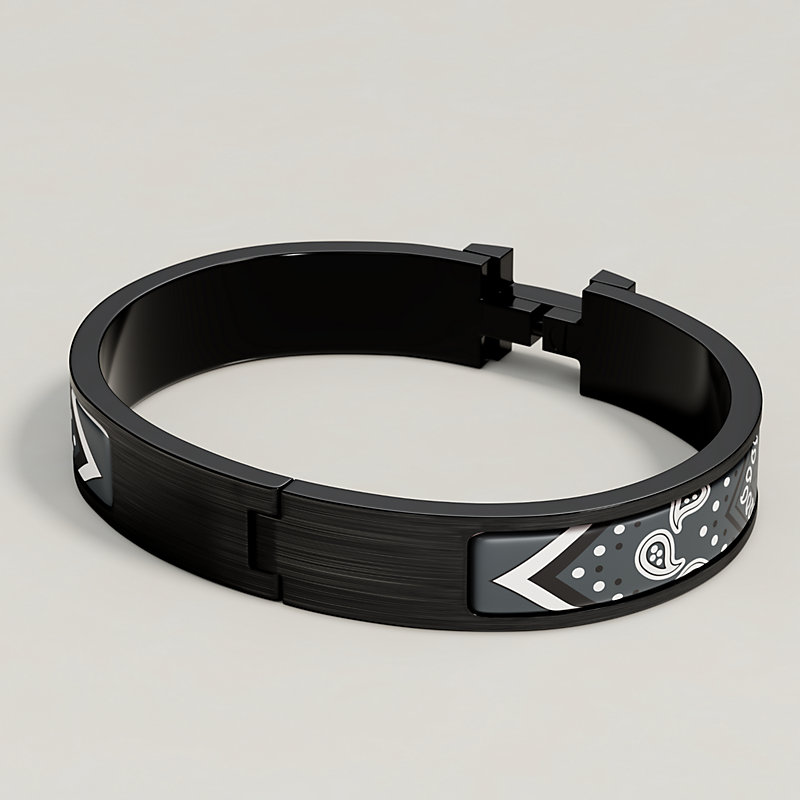 エナメルブレスレット 《クリックHH/バンダナ》 ソー・ブラック  