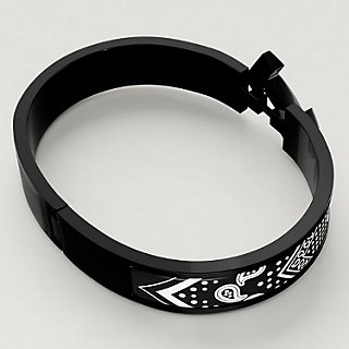 エルメス エナメルブレスレット クリックHH ソー・ブラック T4 新品未 