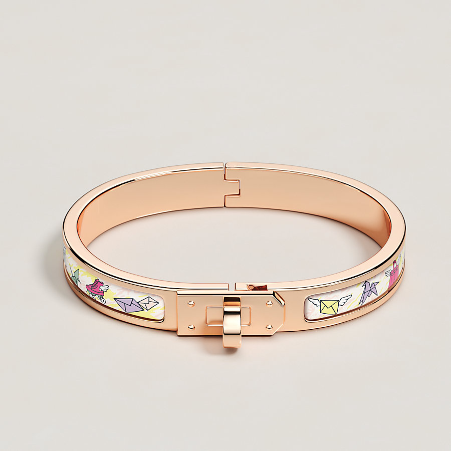 エナメルブレスレット 《ミニ・クリック・ケリー/エルメス・フラッグ  