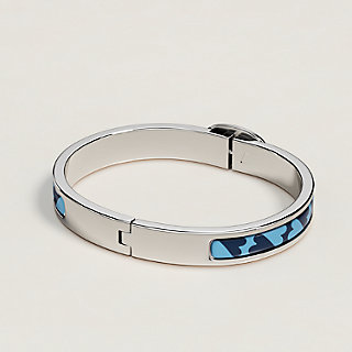 HERMES エルメスエナメルブレスレットミニクリックシェーヌダングル