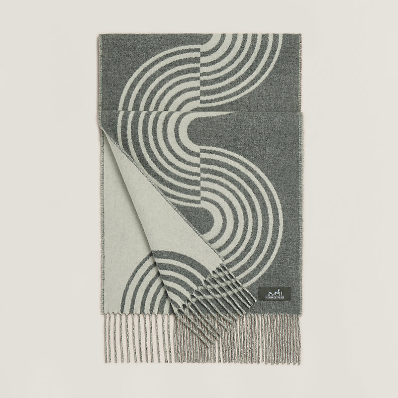 エルメス HERMES カザック ジグザグ マフラー 衣料品 カシミヤ  