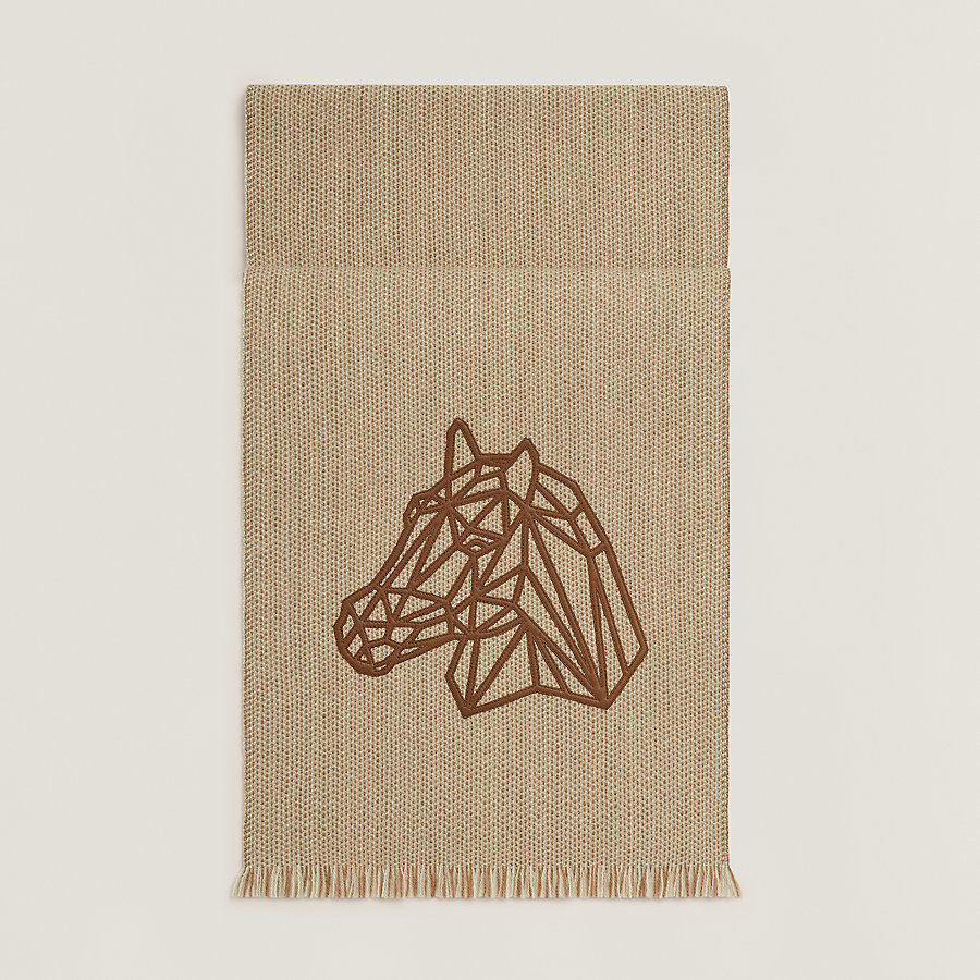 カシミヤマフラー 《フォーブル・オブ・ドリームズ》 刺繍入り  