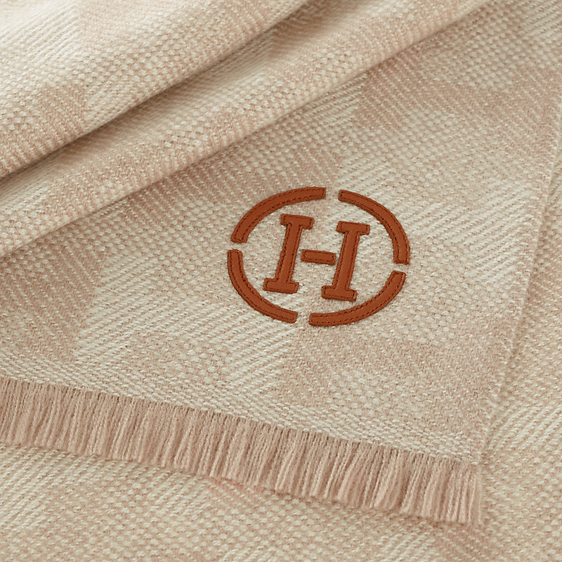 カシミヤマフラー 《H》 ジャカード - ベージュ | Hermès - エルメス  