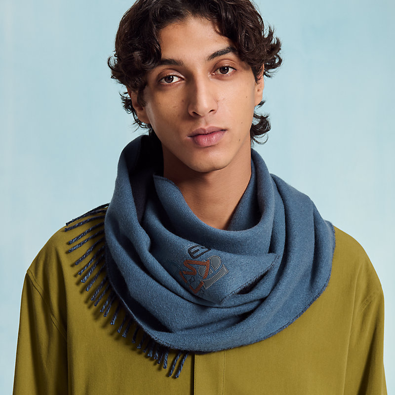 カシミヤマフラー 《Hパズル》 レクトヴェルソ PM | Hermès - エルメス  