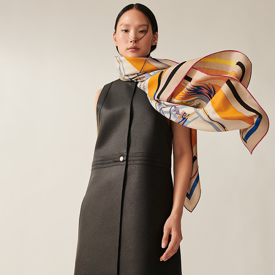 極美品◎HERMES エルメス 23AW レクタングル アンプリムール・フルー  