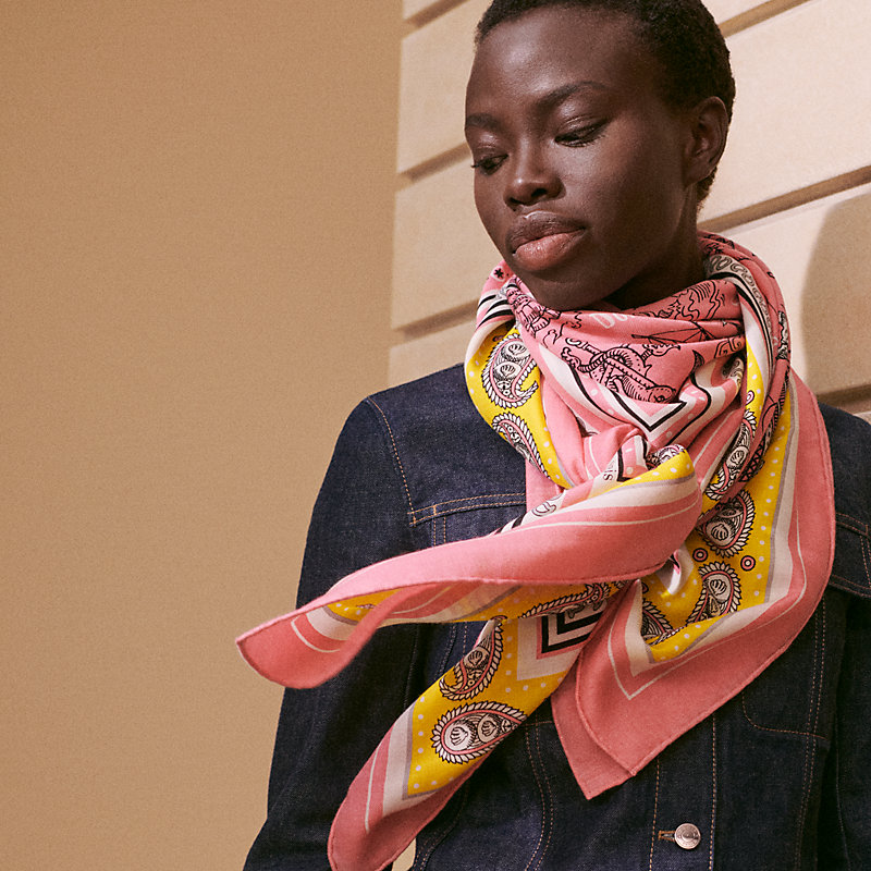 エルメス カシシル140 バンダナ柄 エルメス カレ140 ジェアン 船乗りの  