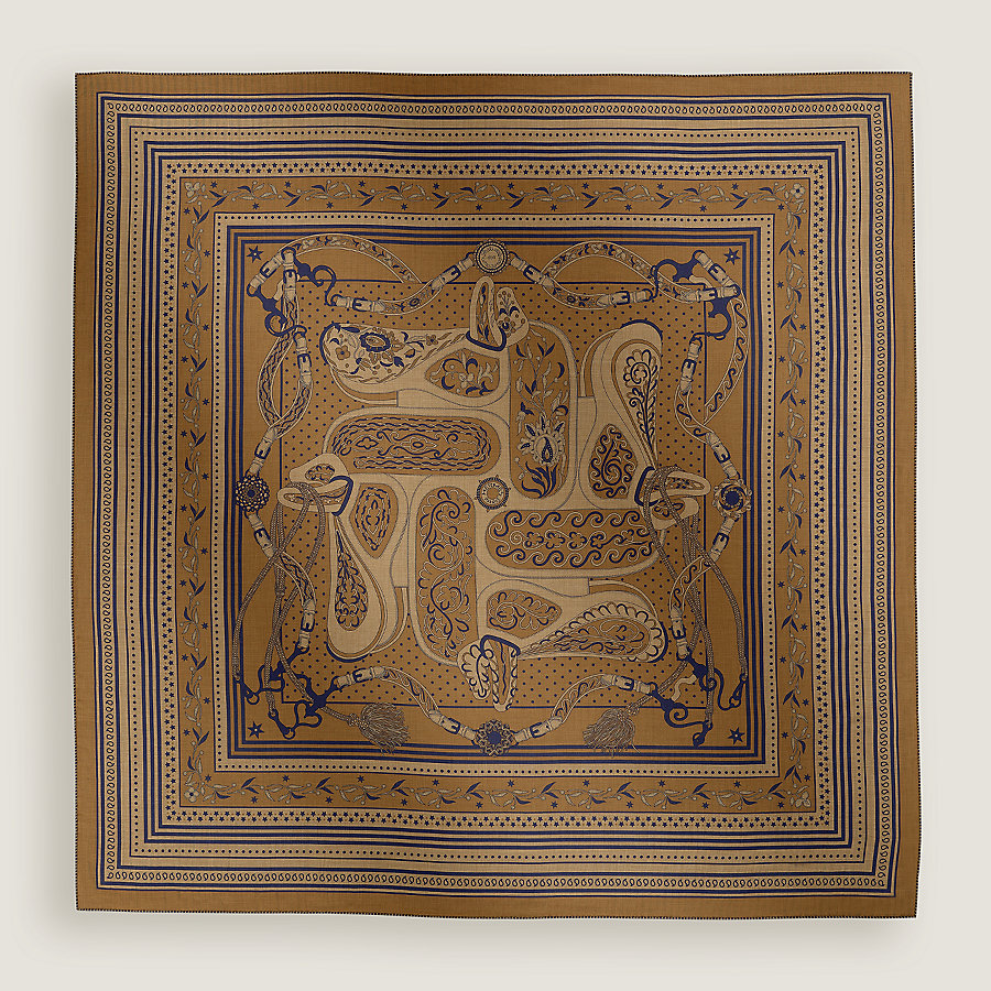 カレジェアン カシミアシルク 《アマゾンの祭典・バンダナ》 | Hermès  