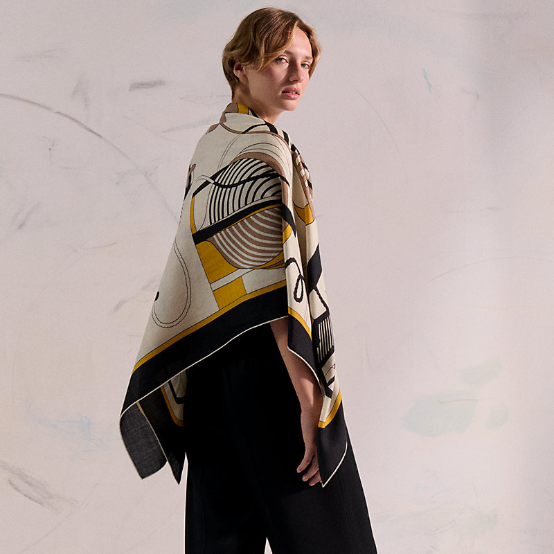 カレジェアン カシミアシルク 《タラサ》 - ベージュ | Hermès  