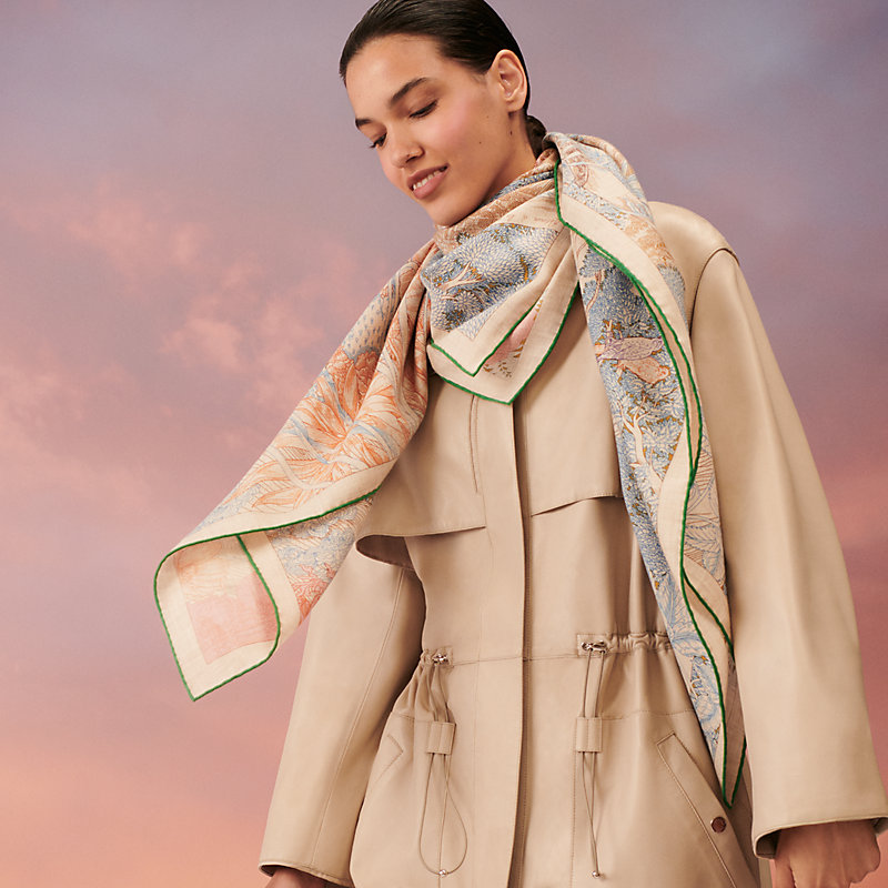 エルメス ストール カレ140 カレジェアン 自然回帰 Retour a la Nature  