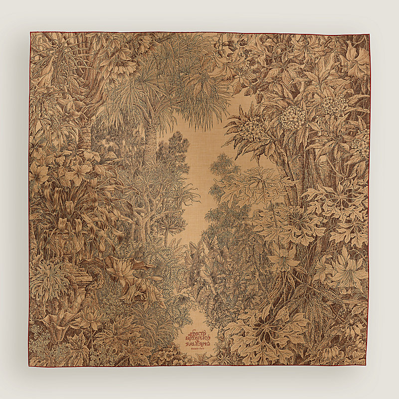 カレジェアン カシミヤシルク 《パレルモの植物園にて》 - マロン  