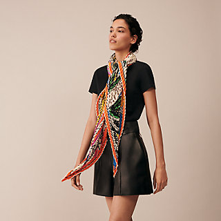 カレジェアン カシミヤシルク プリーツ 《レイユール・デテ》 | Hermès 