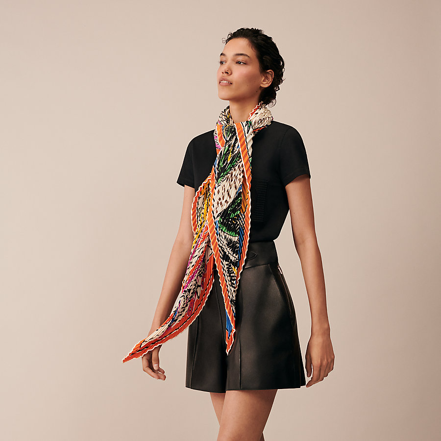 Arte DALI カシミヤ プリーツ マフラー（カレジェアン カシミヤシルク  