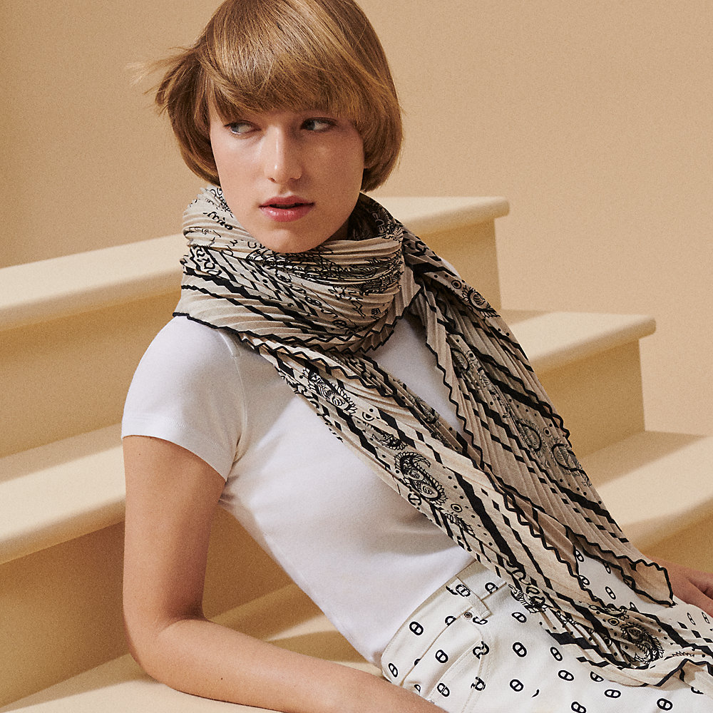 カレジェアン プリーツ 《船乗りのタトゥー・バンダナ》 | Hermès  