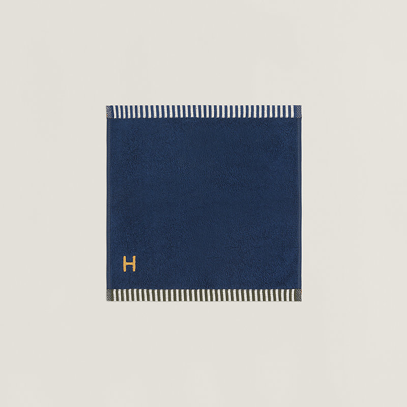 カレ・タオル 《ヴィス・ヴェルサ》 - ブルー | Hermès - エルメス 