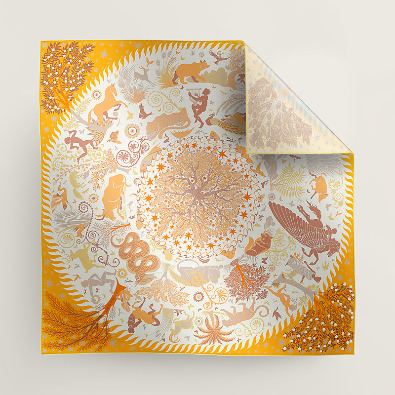 カレ ダブルフェイス 90 《オルフェウスの魅力に誘われて》 | Hermès  