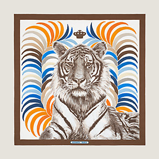 カレ ダブルフェイス 90 《王者の虎》 | Hermès - エルメス-公式サイト